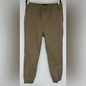 ⭐️ Wicked Stitch Men’s Khaki Drawstring Elastic Waist Joggers Size XL NWOT